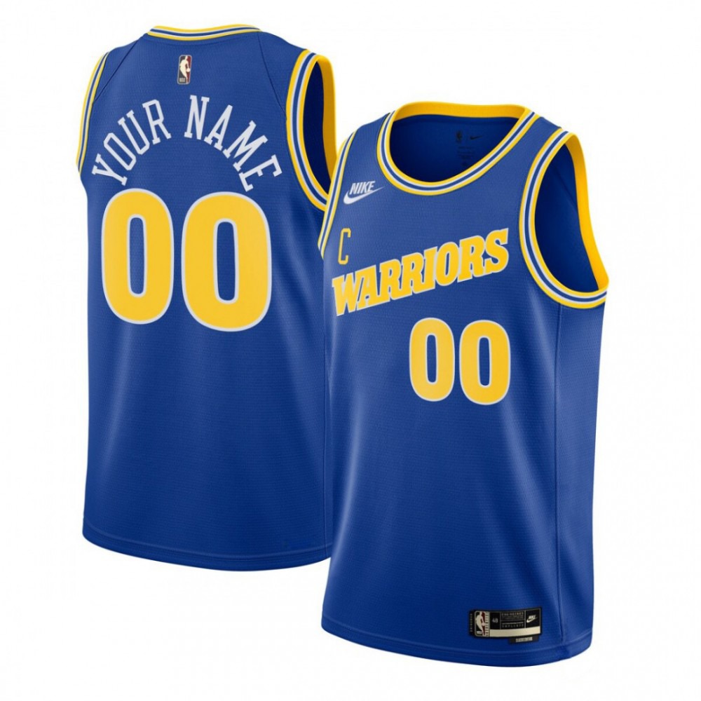 Golden State Warriors Youth Custom Swingman Jersey - Classic Edition - Blue-Pro Kit Vault | Brand New 26/27 Sports Jerseys